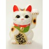 Maneki Neko Shiro Koban Hidarite