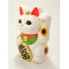 Maneki Neko Shiro Koban Hidarite