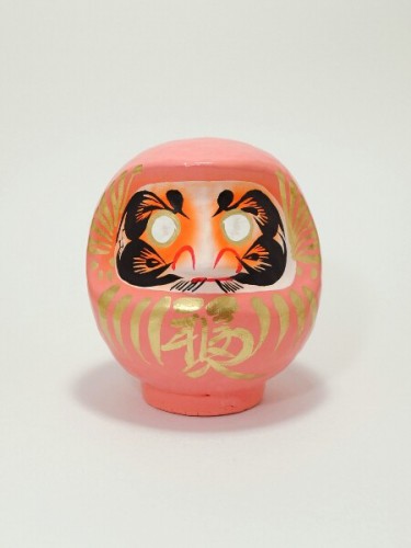 Daruma Doll Pink 12cm (4.7in)