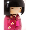 Kokeshi Rose fleurs Hanazono