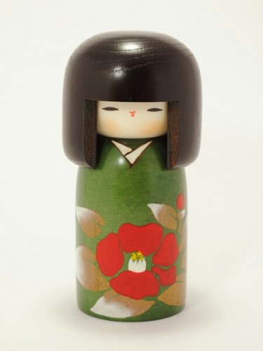 Kokeshi Verte Tsubaki no Sato