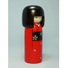 Kokeshi Rouge Fleurs Haregi