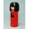 Kokeshi Red Flowers Haregi