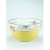 Yellow and flower bowl Osai Koume