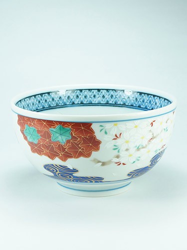 Flowers and leafs bowl Ryusui