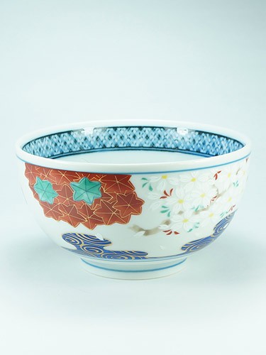 Flowers and leafs bowl Ryusui