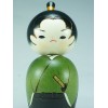 Kokeshi Green Samourai