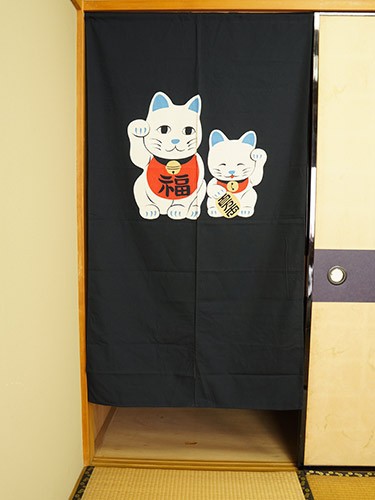 Maneki Neko Cat Noren