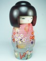 Grande Kokeshi Fleurs Doushin