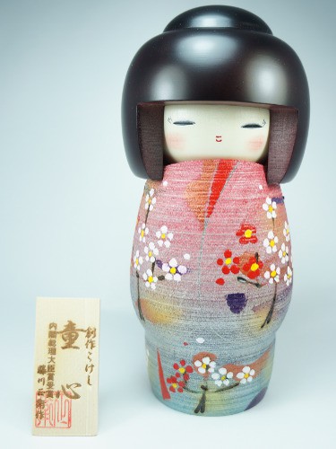 Kokeshi Tall flowers Doushin