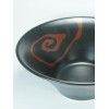 Cuenco espiral negro