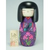 Kokeshi Fleurs Violettes Mushin