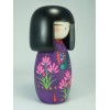 Kokeshi Fleurs Violettes Mushin