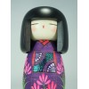 Kokeshi Fleurs Violettes Mushin