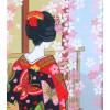 Noren Sakura Geisha Miyako Odori