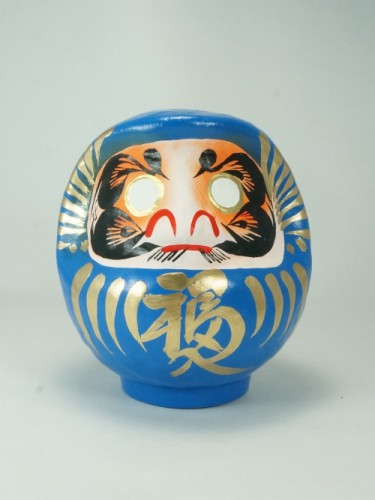 blue Daruma 12cm (4.7in)