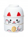 Kokeshi Shiro Maneki Neko