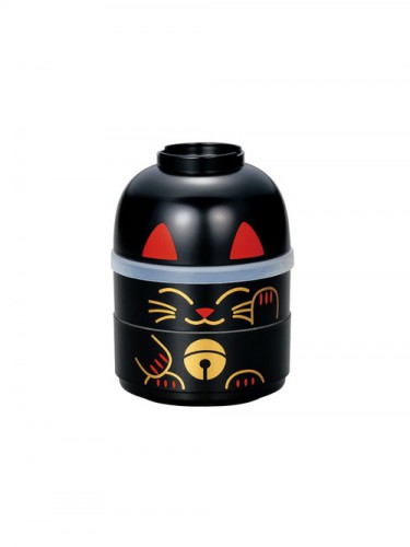 Bento Kokeshi Kuro Maneki Neko