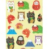 Autocollants Maneki & Daruma