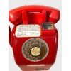 Téléphone Shōwa rouge rétro